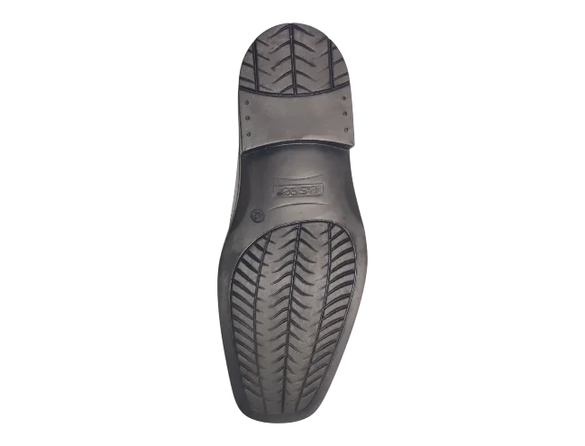 Esse Comfort Men's Leather Wide Width Plain Toe Slip-On - Black - view 7