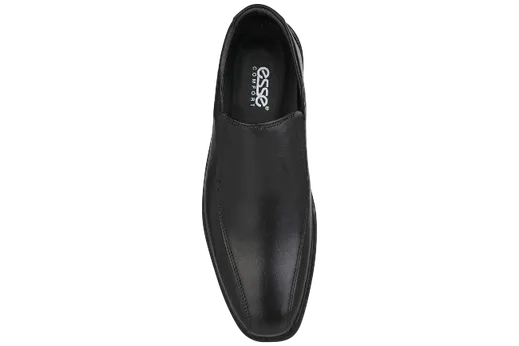 Esse Comfort Men's Leather Cushioned Bicycle Toe Slip-On - Black - view 6