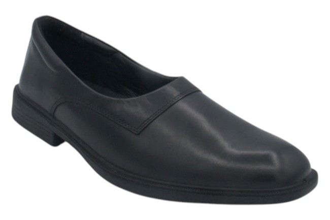Wizfort Mens Lightweight Plain Toe Chassidic Loafer 