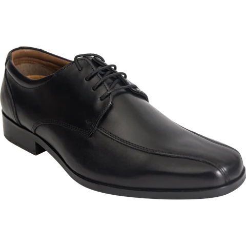 Wizfort Men's Premium Leather Sole Bicycle Toe Oxford - Black - view 8